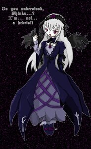 Rating: Safe Score: 0 Tags: 1girl black_wings dress flower frills full_body hairband image long_hair long_sleeves pink_eyes rose silver_hair solo suigintou tongue tongue_out wings User: admin