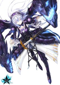 Rating: Safe Score: 0 Tags: 1girl auto_tagged belt boots breasts dress frills full_body hairband holding holding_weapon image lolita_hairband long_hair looking_at_viewer monster purple_eyes silver_hair solo suigintou sword weapon wings User: admin