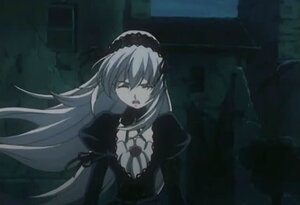 Rating: Safe Score: 0 Tags: 1girl black_dress closed_eyes dress frills hairband image long_hair long_sleeves puffy_sleeves solo suigintou upper_body very_long_hair User: admin