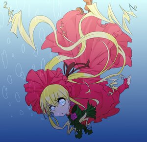 Rating: Safe Score: 0 Tags: 1girl blonde_hair blue_eyes bonnet bow bowtie capelet dress flower full_body image long_hair long_sleeves looking_at_viewer red_dress rose shinku solo twintails very_long_hair User: admin