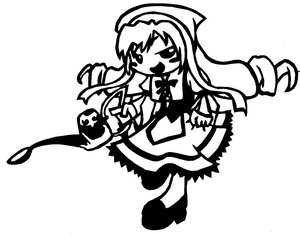 Rating: Safe Score: 0 Tags: 1girl :d bow dress drill_hair full_body greyscale hairband image long_hair long_sleeves monochrome open_mouth pantyhose simple_background smile solo striped suiseiseki twin_drills vertical_stripes User: admin