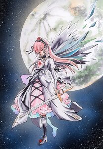 Rating: Safe Score: 0 Tags: 1girl boots dress earth flower full_moon hairband image long_hair moon night night_sky pink_hair planet red_eyes shooting_star sky solo space star_(sky) starry_sky suigintou very_long_hair wings User: admin