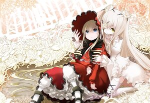 Rating: Safe Score: 0 Tags: 2girls blonde_hair bloomers blue_eyes bow dress eyepatch flower frills hat image kirakishou long_hair long_sleeves mary_janes multiple_girls pair red_dress rose shinku thighhighs underwear white_flower white_legwear white_rose yellow_eyes User: admin