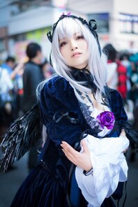 Rating: Safe Score: 0 Tags: 1girl 3d blurry blurry_background blurry_foreground cleavage depth_of_field dress figure flower gothic_lolita hairband lips lolita_fashion long_hair looking_at_viewer motion_blur photo red_eyes rose solo solo_focus suigintou wings User: admin