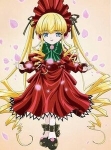 Rating: Safe Score: 0 Tags: 1girl black_footwear blonde_hair blue_eyes blush bonnet bow bowtie dress drill_hair flower full_body green_bow image long_hair long_sleeves looking_at_viewer petals red_dress shinku shoes sidelocks solo standing twintails User: admin