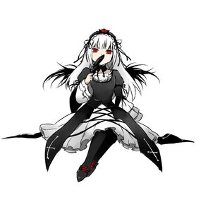 Rating: Safe Score: 0 Tags: 1girl black_dress black_wings boots dress flower frills hairband holding_flower image juliet_sleeves long_hair long_sleeves looking_at_viewer puffy_sleeves red_eyes red_flower red_rose ribbon rose simple_background solo suigintou white_background wings User: admin