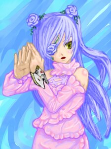 Rating: Safe Score: 0 Tags: 1girl blue_flower blue_rose dress eyepatch flower image kirakishou long_hair lying rose solo yellow_eyes User: admin