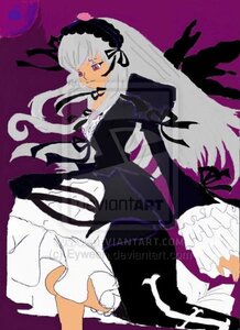 Rating: Safe Score: 0 Tags: 1girl black_wings dress flower frilled_sleeves frills hairband image long_hair long_sleeves pink_eyes solo suigintou wings User: admin