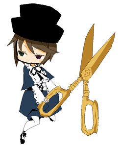 Rating: Safe Score: 0 Tags: 1girl black_headwear brown_hair chibi full_body hat heterochromia image long_sleeves ribbon solo souseiseki striped white_background white_legwear User: admin