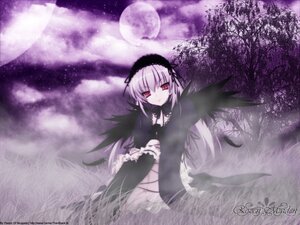 Rating: Safe Score: 0 Tags: 1girl black_dress black_wings dress flower frills full_moon hairband image long_hair long_sleeves looking_at_viewer moon night red_eyes silver_hair sitting sky solo star_(sky) starry_sky suigintou wings User: admin