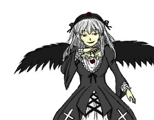 Rating: Safe Score: 0 Tags: 1girl auto_tagged black_wings cowboy_shot dress flower frills hairband image long_hair long_sleeves looking_at_viewer red_eyes rose simple_background solo suigintou white_background wings User: admin