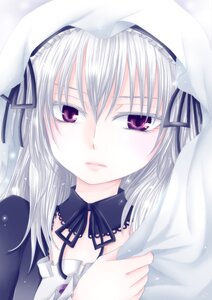 Rating: Safe Score: 0 Tags: 1girl black_ribbon closed_mouth detached_collar frills hairband image long_hair looking_at_viewer purple_eyes ribbon silver_hair solo suigintou User: admin