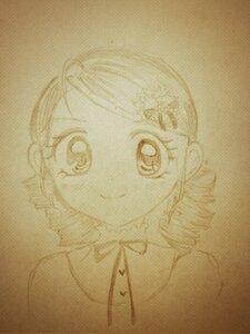 Rating: Safe Score: 0 Tags: 1girl close-up closed_mouth image kanaria looking_at_viewer monochrome ribbon short_hair sketch smile solo traditional_media User: admin