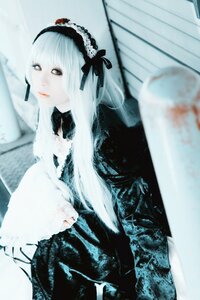 Rating: Safe Score: 0 Tags: 1girl bangs black_dress black_ribbon blurry blurry_background blurry_foreground curtains depth_of_field dress frills gothic_lolita hairband lolita_fashion long_hair long_sleeves photo ribbon sitting solo suigintou white_hair User: admin