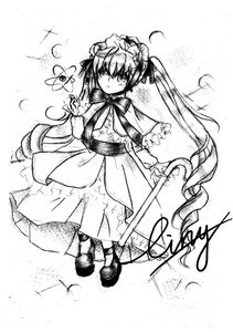 Rating: Safe Score: 0 Tags: 1girl auto_tagged bug butterfly dress full_body greyscale image insect long_hair long_sleeves looking_at_viewer monochrome neck_ribbon shinku shoes solo standing striped twintails very_long_hair User: admin