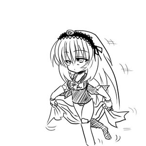 Rating: Safe Score: 0 Tags: 1girl chibi doll_joints eyebrows_visible_through_hair full_body greyscale hairband image lolita_hairband long_hair looking_at_viewer monochrome name_tag one-piece_swimsuit school_swimsuit solo standing suigintou swimsuit User: admin