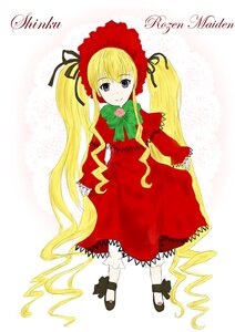 Rating: Safe Score: 0 Tags: 1girl blonde_hair bloomers blue_eyes bonnet bow bowtie capelet dress flower full_body green_bow image long_hair long_sleeves looking_at_viewer red_capelet red_dress rose shinku shoes smile solo standing twintails very_long_hair User: admin