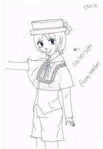 Rating: Safe Score: 0 Tags: 1girl capelet greyscale hat image looking_at_viewer monochrome ribbon short_hair shorts smile solo souseiseki standing User: admin