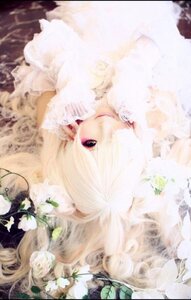 Rating: Safe Score: 0 Tags: 1girl blonde_hair blurry blurry_foreground depth_of_field flower kirakishou lace lips long_hair looking_at_viewer solo white_flower white_hair white_rose User: admin