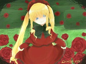 Rating: Safe Score: 0 Tags: 1girl blonde_hair blue_eyes dress drill_hair flower hair_ribbon image long_hair looking_at_viewer pink_rose purple_rose red_dress red_flower red_rose rose rose_petals shinku smile solo thorns twintails white_rose yellow_rose User: admin