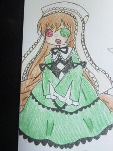 Rating: Safe Score: 0 Tags: 1girl brown_hair dress frills green_dress green_eyes heterochromia image long_hair long_sleeves looking_at_viewer open_mouth red_eyes sitting solo suiseiseki traditional_media very_long_hair watercolor_(medium) User: admin