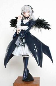 Rating: Safe Score: 0 Tags: 1girl auto_tagged black_wings boots detached_collar doll dress frills full_body long_hair long_sleeves ribbon silver_hair solo standing suigintou wings User: admin