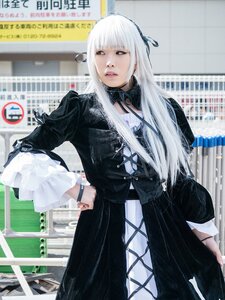 Rating: Safe Score: 0 Tags: 1girl bangs lips long_hair long_sleeves looking_at_viewer parted_lips photo realistic solo standing suigintou white_hair User: admin