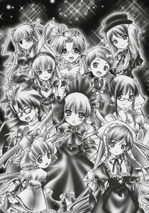 Rating: Safe Score: 0 Tags: 6+girls blush bow dress everyone glasses greyscale hat image kanaria long_hair long_sleeves looking_at_viewer monochrome multiple multiple_girls open_mouth shinku sisters smile suigintou suiseiseki tagme twintails User: admin