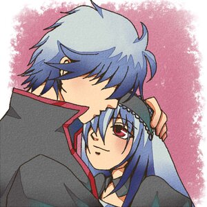 Rating: Safe Score: 0 Tags: 1boy 1girl blue_hair blush dress hand_on_another's_head image long_hair long_sleeves one_eye_closed red_eyes smile solo suigintou upper_body User: admin
