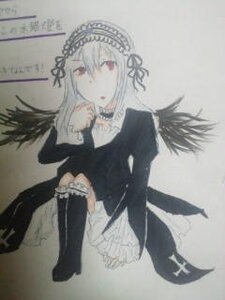 Rating: Safe Score: 0 Tags: 1girl bangs black_dress black_ribbon black_wings closed_mouth dress frills hairband image long_hair long_sleeves looking_at_viewer red_eyes ribbon solo suigintou wings User: admin