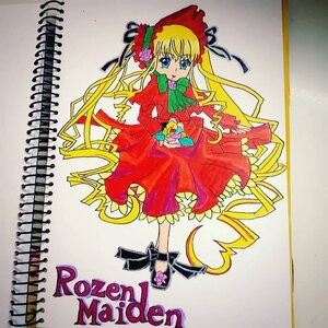 Rating: Safe Score: 0 Tags: 1girl blonde_hair blue_eyes bonnet bow bowtie cup dress flower full_body green_bow image long_hair long_sleeves looking_at_viewer red_dress shinku shoes sidelocks solo standing twintails User: admin
