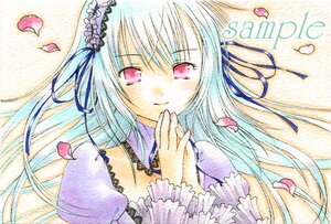 Rating: Safe Score: 0 Tags: 1girl cherry_blossoms dress frills hairband image long_hair long_sleeves looking_at_viewer lying marker_(medium) petals red_eyes ribbon rose_petals smile solo suigintou traditional_media watercolor_(medium) User: admin