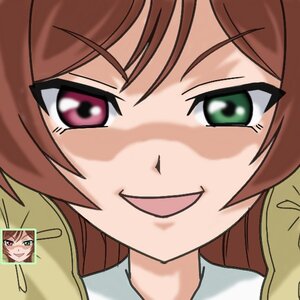 Rating: Safe Score: 0 Tags: 1girl :d blush brown_hair close-up evil_smile face green_eyes image looking_at_viewer open_mouth short_hair simple_background smile solo suiseiseki white_background User: admin