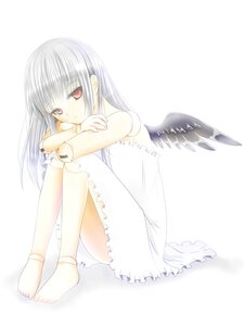 Rating: Safe Score: 0 Tags: 1girl angel angel_wings bangs bare_shoulders barefoot doll_joints dress feathered_wings feet full_body image joints leg_hug long_hair looking_at_viewer plantar_flexion red_eyes sitting solo striped striped_background suigintou vertical-striped_dress vertical_stripes white_dress white_hair white_wings wings User: admin