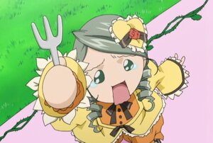 Rating: Safe Score: 0 Tags: 1girl bow frills grass green_eyes image kanaria long_sleeves open_mouth solo yellow_dress User: admin