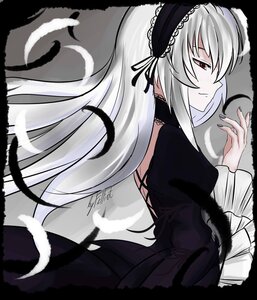 Rating: Safe Score: 0 Tags: 1girl black_dress black_wings dress feathers frilled_sleeves frills hairband image juliet_sleeves letterboxed lolita_hairband long_hair long_sleeves profile puffy_sleeves red_eyes silver_hair simple_background solo suigintou very_long_hair wings User: admin