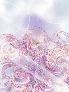 Rating: Safe Score: 0 Tags: 1girl dress flower frills green_eyes hair_flower hair_ornament image kirakishou long_hair long_sleeves looking_at_viewer outstretched_hand solo very_long_hair User: admin