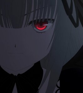 Rating: Safe Score: 0 Tags: 1girl bangs close-up hair_ribbon image looking_at_viewer red_eyes ribbon simple_background solo suigintou User: admin