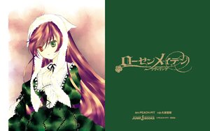Rating: Safe Score: 0 Tags: 1girl brown_hair copyright_name dress frills green_dress green_eyes heterochromia image long_hair long_sleeves looking_at_viewer red_eyes ribbon simple_background solo suiseiseki very_long_hair User: admin