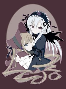 Rating: Safe Score: 0 Tags: 2girls :o black_dress blonde_hair blue_eyes bonnet dress drill_hair expressionless flower frills hairband height_difference hug image lolita_hairband long_hair long_sleeves looking_at_viewer multiple_girls pair purple_eyes red_dress rose rozen_maiden shinku sidelocks silver_hair simple_background suigintou takami_ryou twintails v-shaped_eyebrows very_long_hair wings User: admin