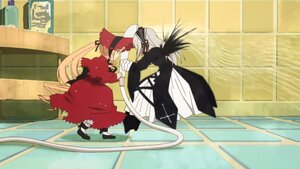 Rating: Safe Score: 0 Tags: 1boy 1girl blonde_hair cape hat image long_hair pair shinku suigintou User: admin