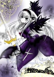 Rating: Safe Score: 0 Tags: 1girl black_wings dress hairband holding holding_sword holding_weapon image long_hair long_sleeves looking_at_viewer solo suigintou sword very_long_hair weapon wings User: admin