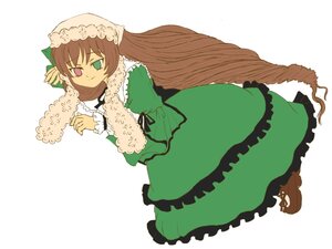 Rating: Safe Score: 0 Tags: 1girl brown_hair dress flower frills full_body green_dress green_eyes heterochromia image long_hair long_sleeves looking_at_viewer red_eyes smile solo striped_background suiseiseki very_long_hair watering_can white_background User: admin