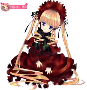 Rating: Safe Score: 0 Tags: 1girl blonde_hair blue_eyes bonnet bow dress drill_hair frills full_body image long_hair long_sleeves looking_at_viewer red_dress shinku simple_background sitting solo standing twin_drills very_long_hair white_background User: admin