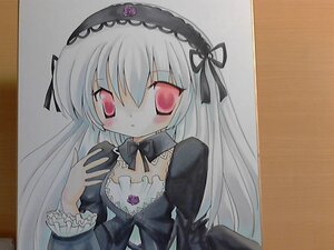 Rating: Safe Score: 0 Tags: 1girl bangs black_dress detached_collar dress flower frills hairband image juliet_sleeves lolita_hairband long_hair long_sleeves looking_at_viewer photo puffy_sleeves red_eyes rose silver_hair solo suigintou traditional_media upper_body User: admin