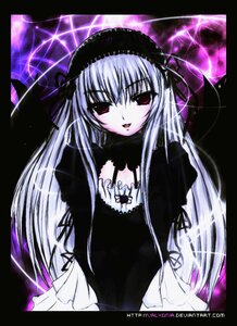 Rating: Safe Score: 0 Tags: 1girl :d black_background black_dress black_ribbon detached_collar dress frills hairband image letterboxed long_hair long_sleeves looking_at_viewer silver_hair solo suigintou upper_body very_long_hair wings User: admin