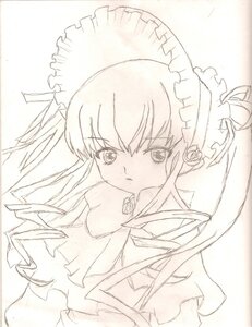 Rating: Safe Score: 0 Tags: 1girl blush bowtie dress flower frills image long_hair long_sleeves looking_at_viewer monochrome rose shinku simple_background solo suigintou upper_body User: admin