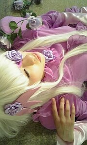 Rating: Safe Score: 0 Tags: 1girl barasuishou blonde_hair closed_eyes flower hair_flower hair_ornament long_hair pink_rose purple_flower purple_rose rose solo white_flower white_rose User: admin