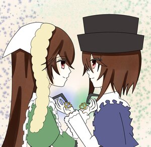 Rating: Safe Score: 0 Tags: 2girls brown_eyes brown_hair dress green_dress hat image incest long_hair long_sleeves looking_at_another multiple_girls nishizumi_maho pair red_eyes short_hair siblings sisters smile souseiseki suiseiseki yuri User: admin