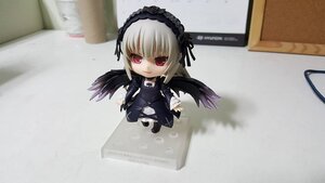 Rating: Safe Score: 0 Tags: 1girl black_wings chibi cross doll dress feathered_wings frills hairband long_hair long_sleeves looking_at_viewer photo red_eyes silver_hair solo suigintou wings User: admin
